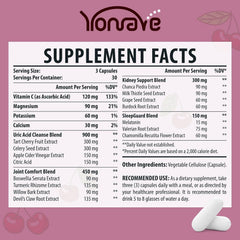 Yonrave Uric Acid capsules designed for daily use