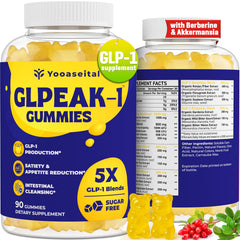 Yooaseital GLP-1 gummies grapefruit flavor bottle for daily wellness