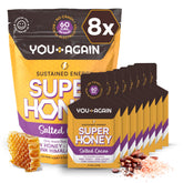You Again Super Honey Gel front-pack with Himalayan salt for endurance energy