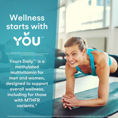 You Vites methylated multivitamin capsules on table ready for daily use.