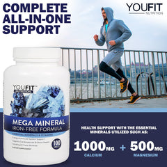 YouFit Mega Minerals being poured for easy daily intake