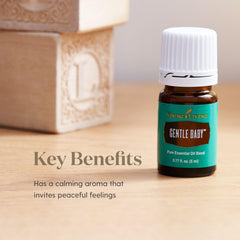 Young Living Gentle Baby dropper usage shows easy, safe application