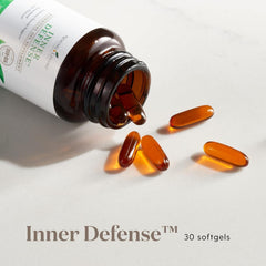 Front label of Young Living Inner Defense showing the blend.