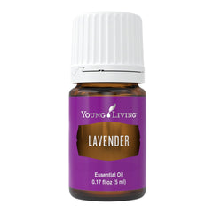 Young Living Lavender Essential Oil bottle with label, ideal for calming aromatherapy routines.