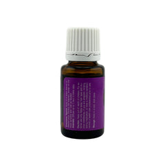 Young Living Lavender Oil bottle with shampoo—classic scent enhances daily hair care.