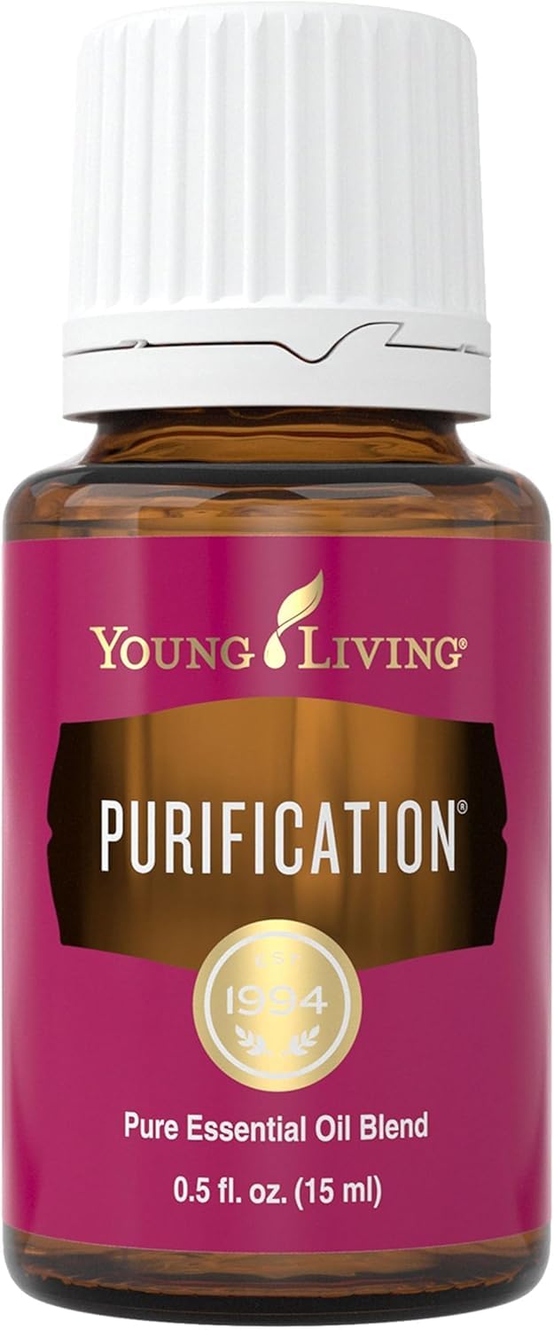 Young Living Purification bottle 15ml shown for a refreshing room aroma.