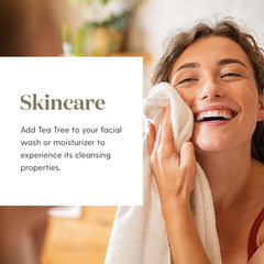 Young Living Tea Tree Oil air diffuser scene conveys a fresh, inviting atmosphere.