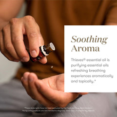 Thieves aroma diffusing to subtly purify a room