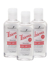 Young Living Thieves Waterless Hand Purifier 1oz front view with peppermint scent