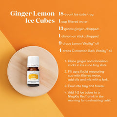 Young Living Vitality Lemon with dish illustrating sauces and marinades.