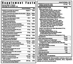 Youngevity Beyond Tangy Tangerine label detail emphasizes organic, antioxidant-rich ingredients.