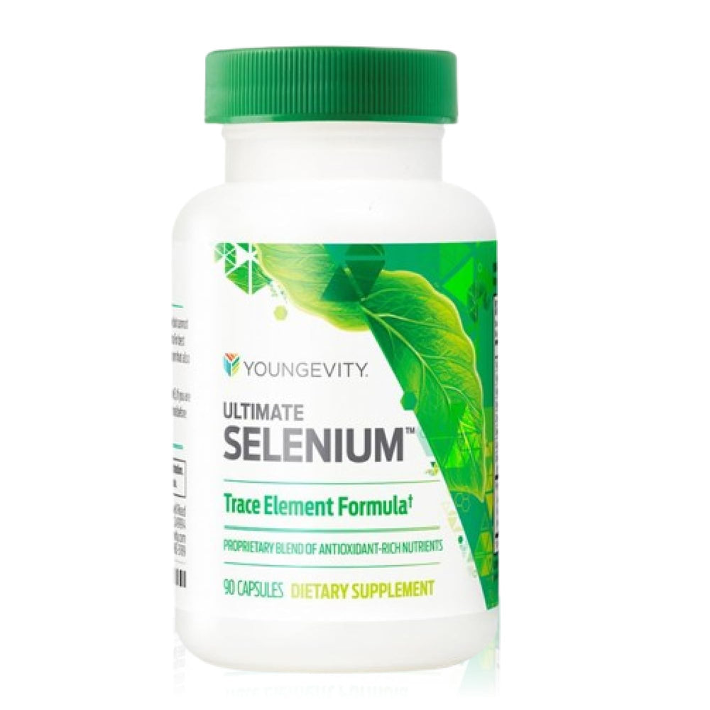 Youngevity Ultimate Selenium bottle-front with easy daily intake for potential immune support