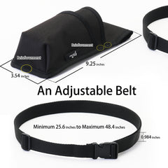 YOURUIMEI front pockets fit bottles up to 9.45 inches.