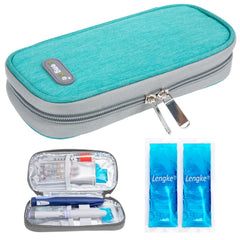 YOUSHARES estuche frio para insulina exterior, ideal para viajes y almacenamiento seguro.