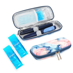 Youshares insulin cooler travel case closed protects diabetic supplies on trips