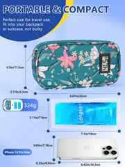 YOUSHARES two reusable ice packs keeping contents safely cooled.