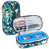 YOUSHARES insulin vials cooler case outer view, portable travel storage for diabetic supplies.