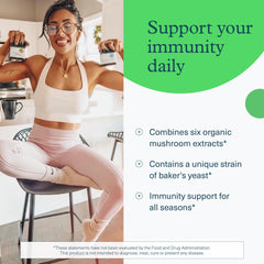 Label view shows vitamin C, D3, and zinc in Immune+.