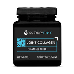 Youtheory Men’s Joint Collagen bottle for easy daily use and intake.