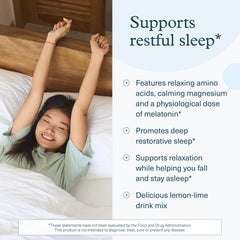 Youtheory Sleep Nighttime Powder dissolving in water for easy bedtime use.
