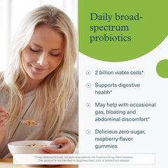 Youtheory Spore Probiotic Gummies label noting Bacillus coagulans IS-2 probiotic ingredient.
