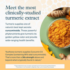 Youtheory Turmeric curcuminoids 95-percent highlight potent extract for benefits.