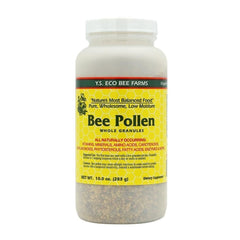 YS Eco Bee Farms Bee Pollen low moisture granules 10 oz, ideal for smoothies and yogurt toppings