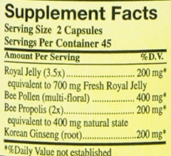 Label on the 90-count bottle provides usage hints and key details.