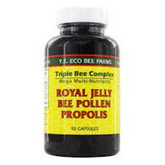 Ys Organic Bee Farms triple bee complex capsules for convenient on-the-go supplementation