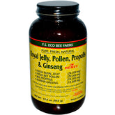 YS Royal Jelly bottle pour showing the premium honey blend for daily use.