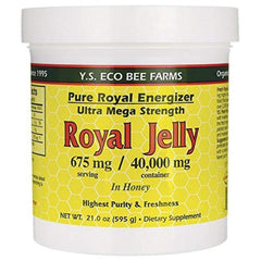 YS Royal Jelly/Honey Bee ultra strength jar shows thick gel ideal for daily use