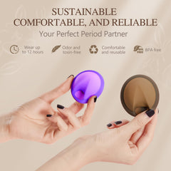 YTYOMUR small reusable menstrual disc for light flow and comfortable fit.