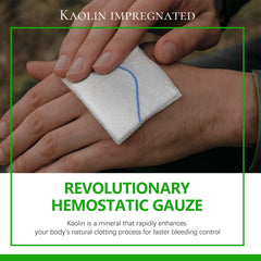 yueerbao z-fold sterile gauze for deep wound packing and pressure application