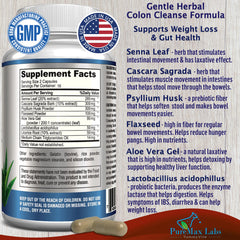 YUMMYVITE 15 Day Colon Cleanse capsules closeup showing the herbal blend.