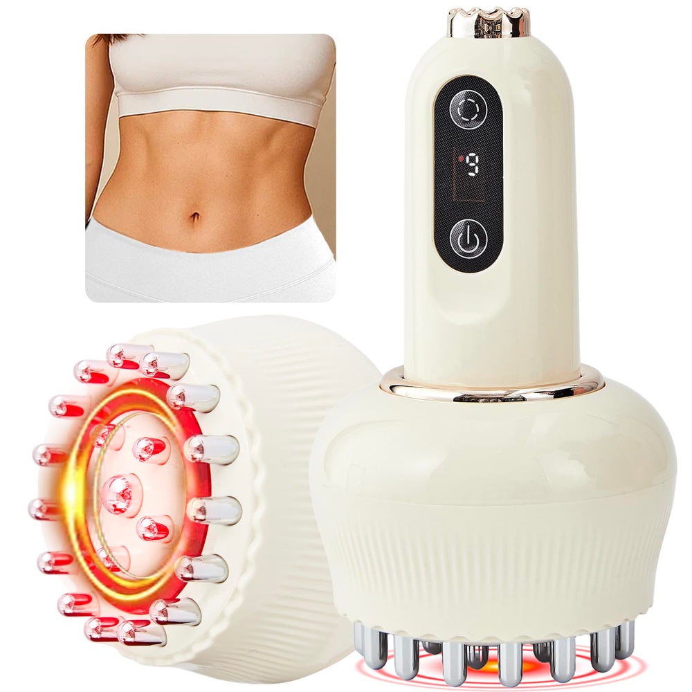 Yuonry lymphatic drainage massager held in hand for portable body support.