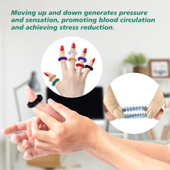 YUQILIN stainless steel fidget rings pack for on-the-go stress relief.