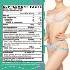 Yusnkioin Apple-flavored soft chews highlight convenient daily digestion.