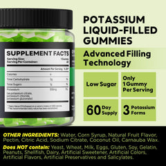 Yutiny 3-in-1 potassium gummies highlight three potassium forms for balanced intake.
