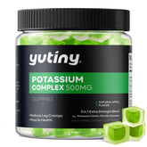 Yutiny potassium gummies bottle with 60 count for convenient, daily mineral support.