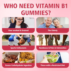 Two YUULAI B1 Gummies being chewed for a quick pick-me-up.