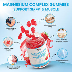 YXSW Magnesium Complex gummies pouring into a glass for daily routine