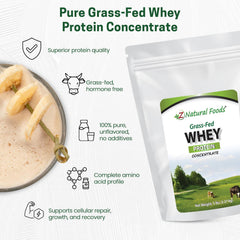 Z Natural Foods Unflavored Whey Powder in jar ideal for recipes.