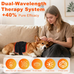 ZAEXAE dual-wavelength device emitting 660nm and 808nm light for deeper tissue support