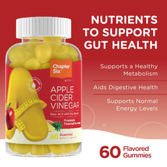 Zahler Apple Cider Vinegar Gummies pineapple jar emphasizing delicious flavor and metabolism support