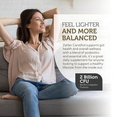 Zahler CandAid beadlet capsules highlight timed release and protection.