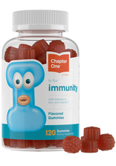 Zahler Chapter One Immunity Gummies for Kids bottle showing daily immune support potential