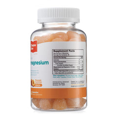 Zahler Chapter One Magnesium Gummies peach serving showing 100 mg per serving.