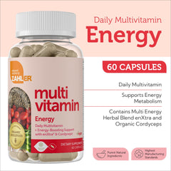 Zahler energy-boost ingredients with cordyceps highlight natural stamina and focus.