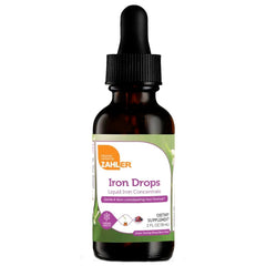 Zahler Iron Drops bottle closeup showing a gentle iron supplement you can trust