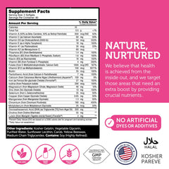 Zahler Prenatal DHA nutrition facts panel outlines DHA and folate content